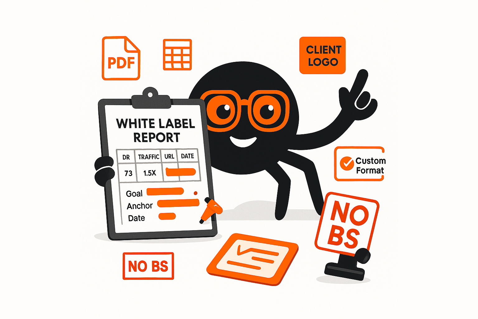 Reporting is clean branded and easy to send