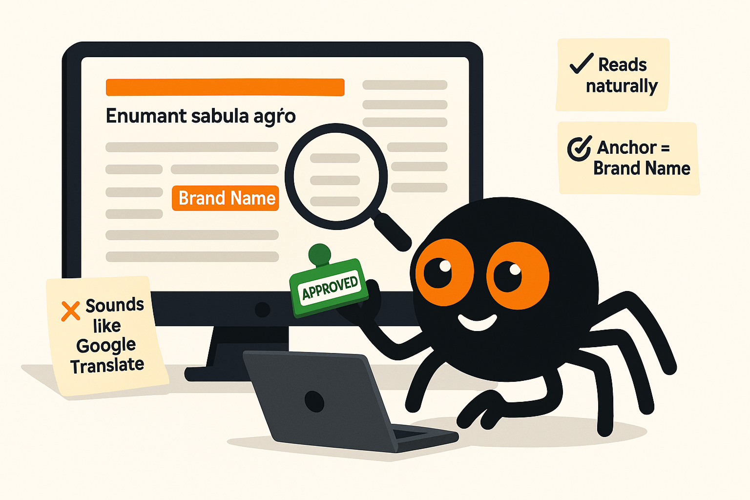 We earn the placement – and check the quality, in-language