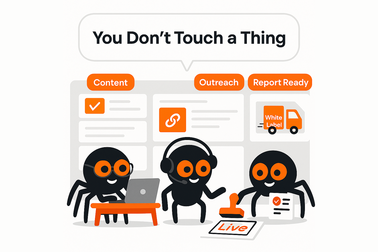 We handle everything outreach writing placement delivery
