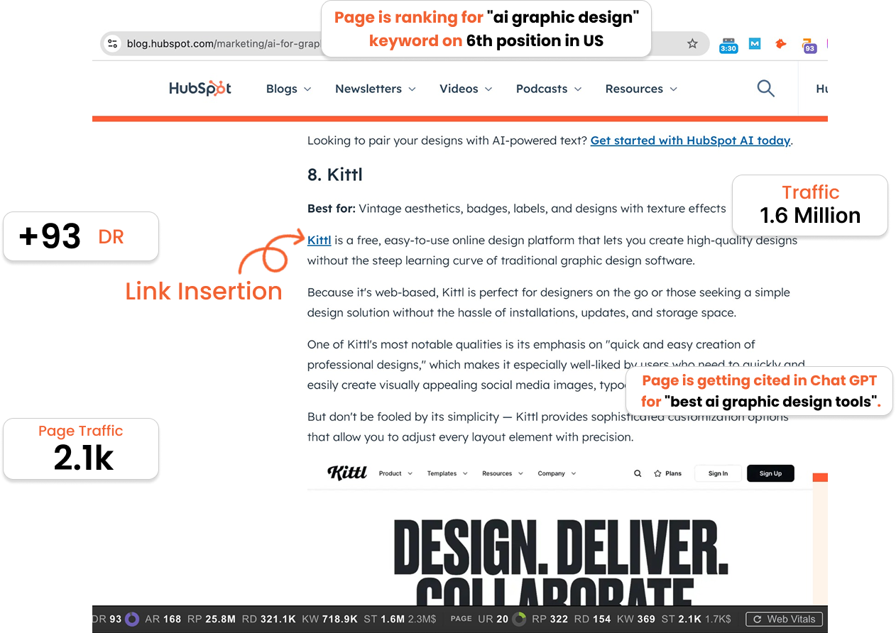 Link-insertion Link-insertion
